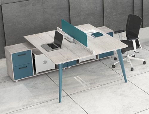Modern wooden staff office computer desk table