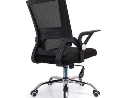 Rotating mesh leather executive desk folding office chair